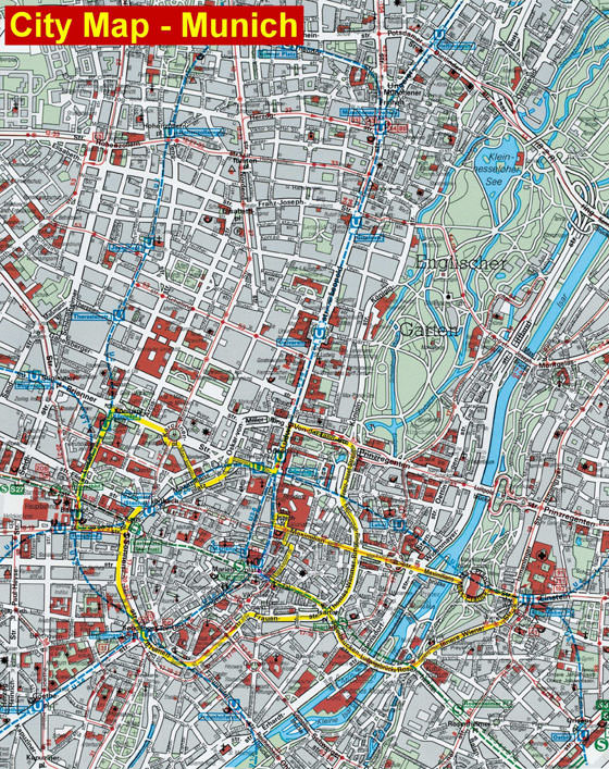 Large map of Munich 1