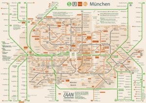 Карта метро Мюнхена