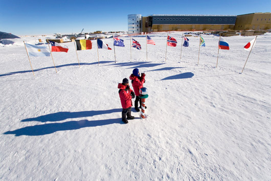 Лагерь Юнион Глэйшер Кэмп в Антарктиде