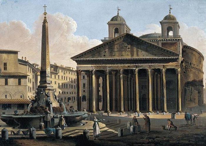 Пантеон в Риме 19 века
