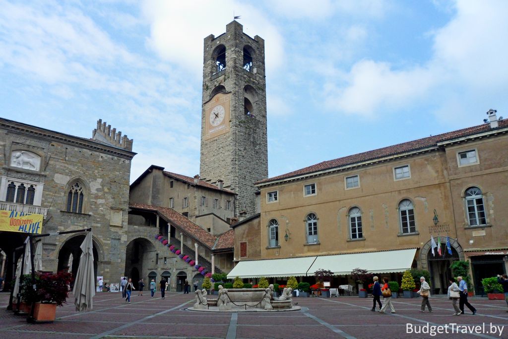Башня Кампаноне - Достопримечательности Бергамо