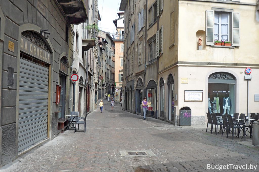 Улицы старого города в Бергамо