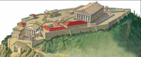 Афинский Акрополь. 447 – кон. 5 в. до н. э. Макет