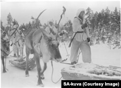 Finns made extensive use of reindeer that enabled the fighters to slide machine guns and mortars through the forests in near silence.
