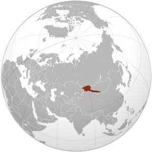 Алтайские горы на карте