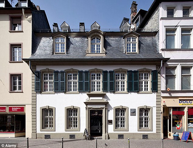 Historic: The three-story house in Bruckenstrasse where Karl Marx was born in 1818