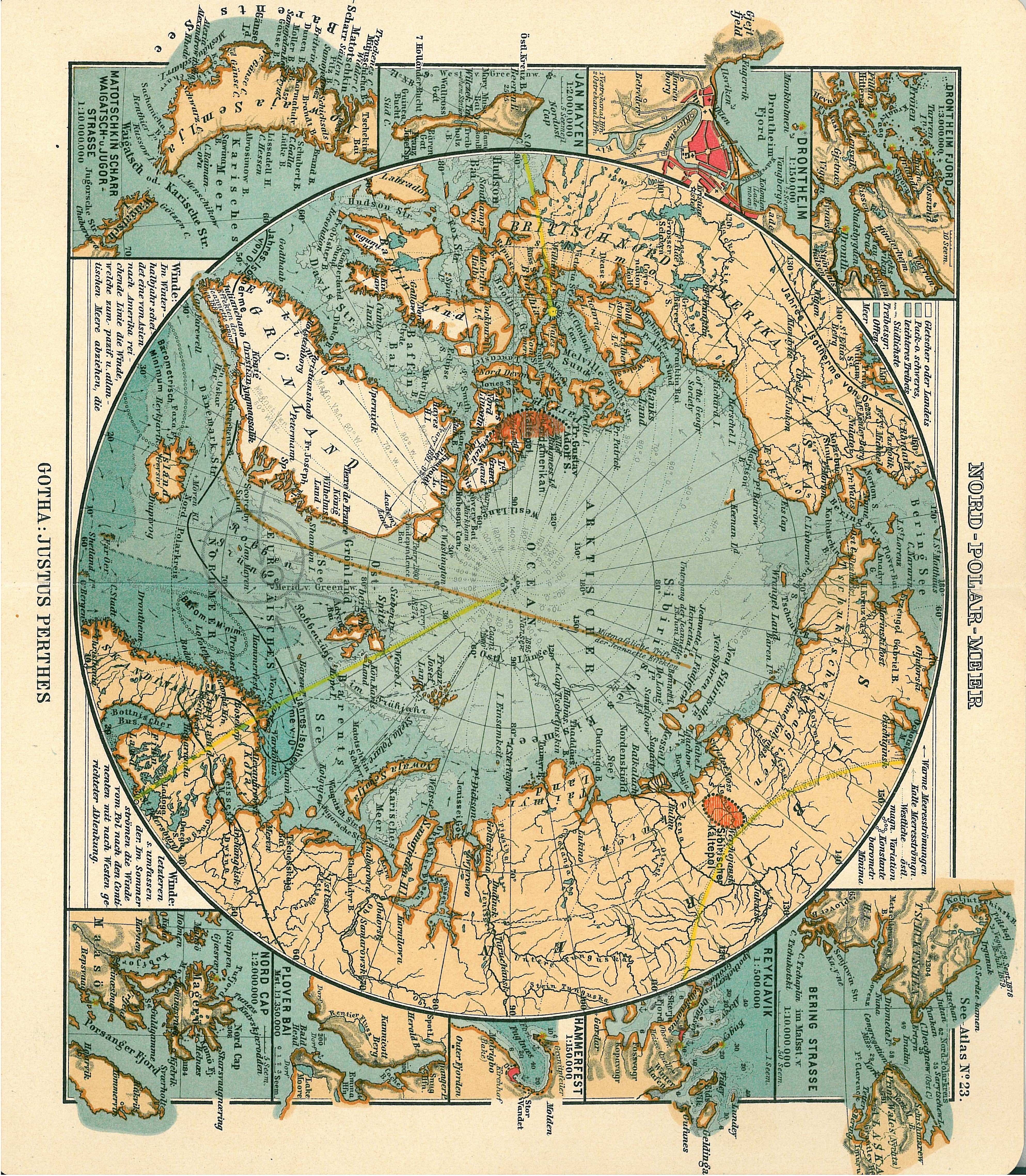 1906 Nord Polar Meer, Justhus Perthes Atlas 1906.jpg