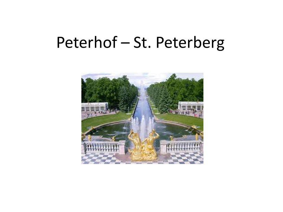 Peterhof – St. Peterberg
