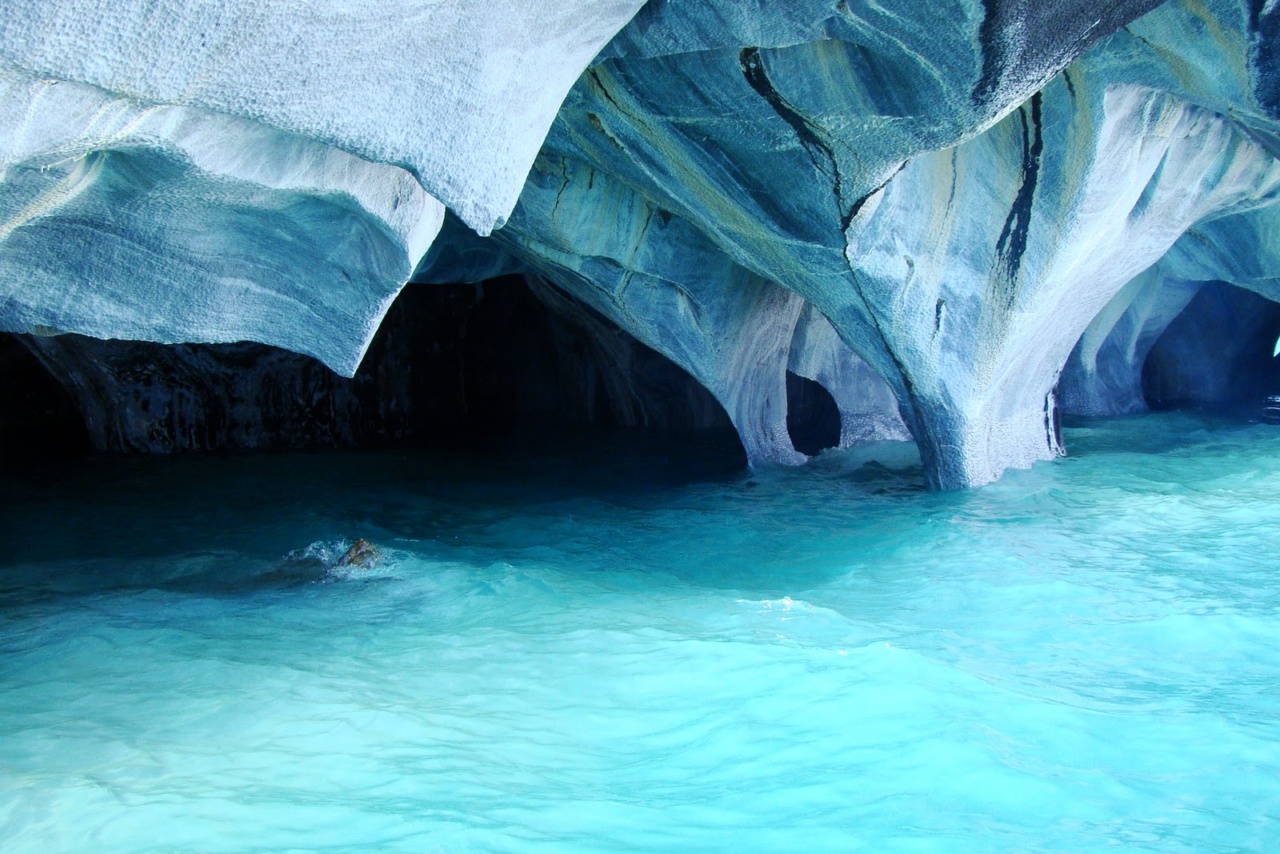 Marble caves in Town Rio Tranquilo.