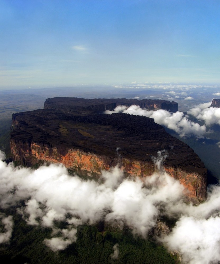 Aerial image of Tepuis, Venezuela South America: Mount Roraima (