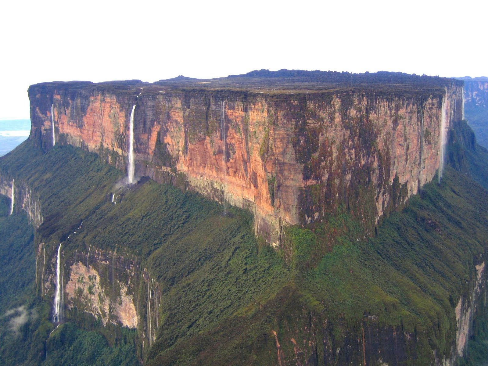 Aerial image of Tepuis, Venezuela South America: Mount Roraima (