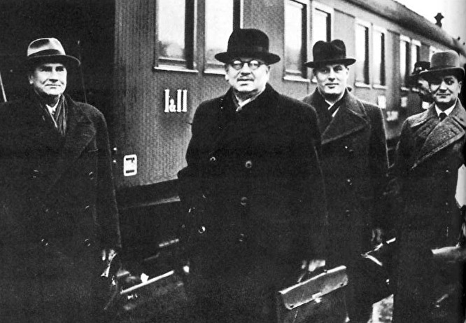 Делегация Финляндии на переговорах в Москве. 1939 год