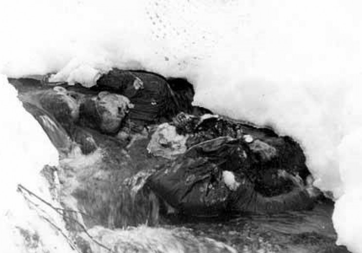 Bodies of Kolevatov, Zolotaryov and Thibeaux-Brignoles