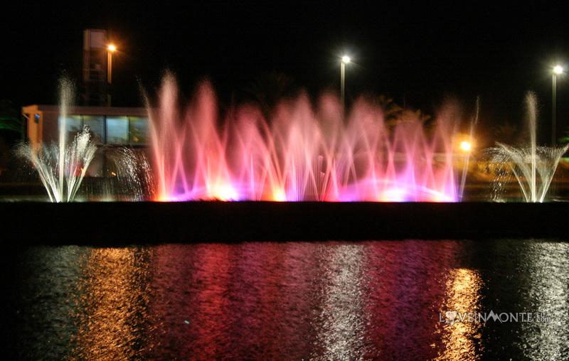 Поющие фонтаны на озере Ардагани в Батуми