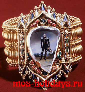 Браслет Александра I с крупным алмазом "Александр"