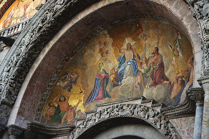 Мозаика на фасаде собора Сан Марко
