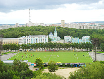 The territory of the central stadium of Yekaterinburg before reconstruction