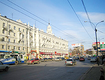 In the central part of Yekaterinburg