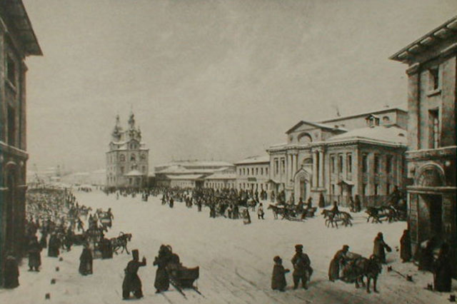 Здание Благородного собрания в Охотном ряду. 1840-е гг.