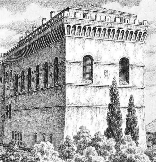 Первый вариант здания Сикстинской капеллы