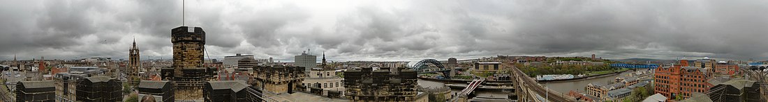 360° панорамный снимок, сделанный с вершины крепости