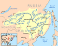 Komsomolsk del Amur en mapa del Amur 