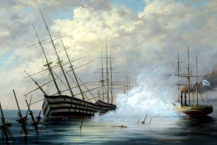 ​Затопление кораблей в бухте Севастополя (http://zoryanika.ru) - Стоять до последнего! 