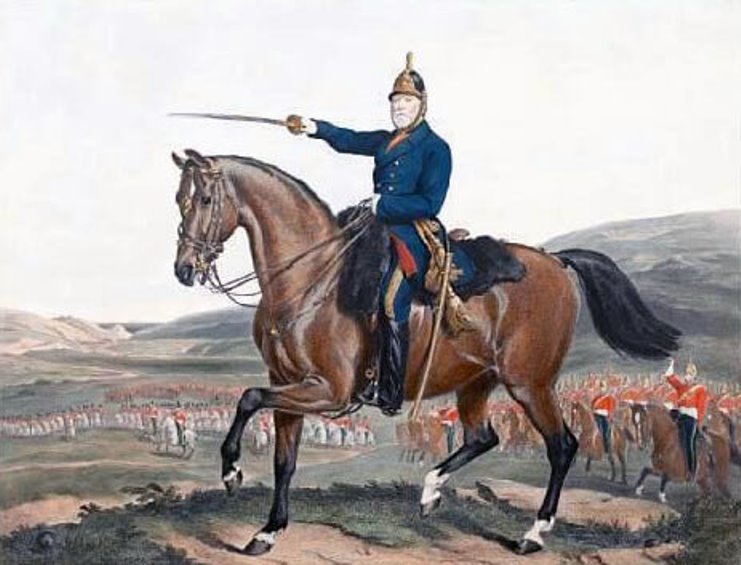 ​Генерал Джеймс Скарлетт в день сражения britishbattles.com - Тяжёлая бригада в Балаклавском сражении 