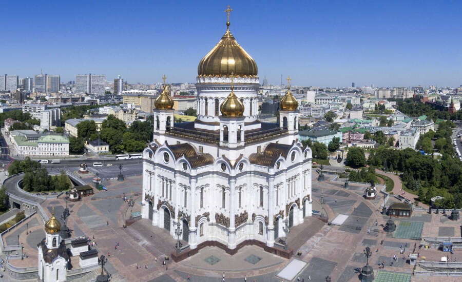 The Cathedral of Christ the Saviour during Post-Soviet Russia