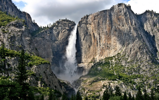 yosemite vodopad Йосемитский водопад
